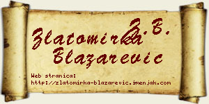 Zlatomirka Blažarević vizit kartica